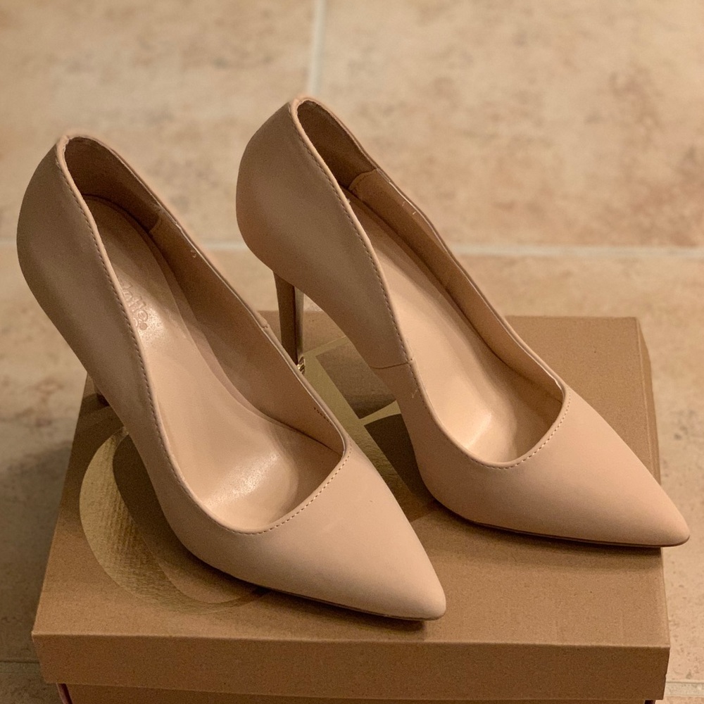 Charlotte Russe Nude Suede Show-01 Pumps